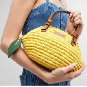 kate spade | Bags | Kate Spade Lemon Drop Straw 3d Crossbody